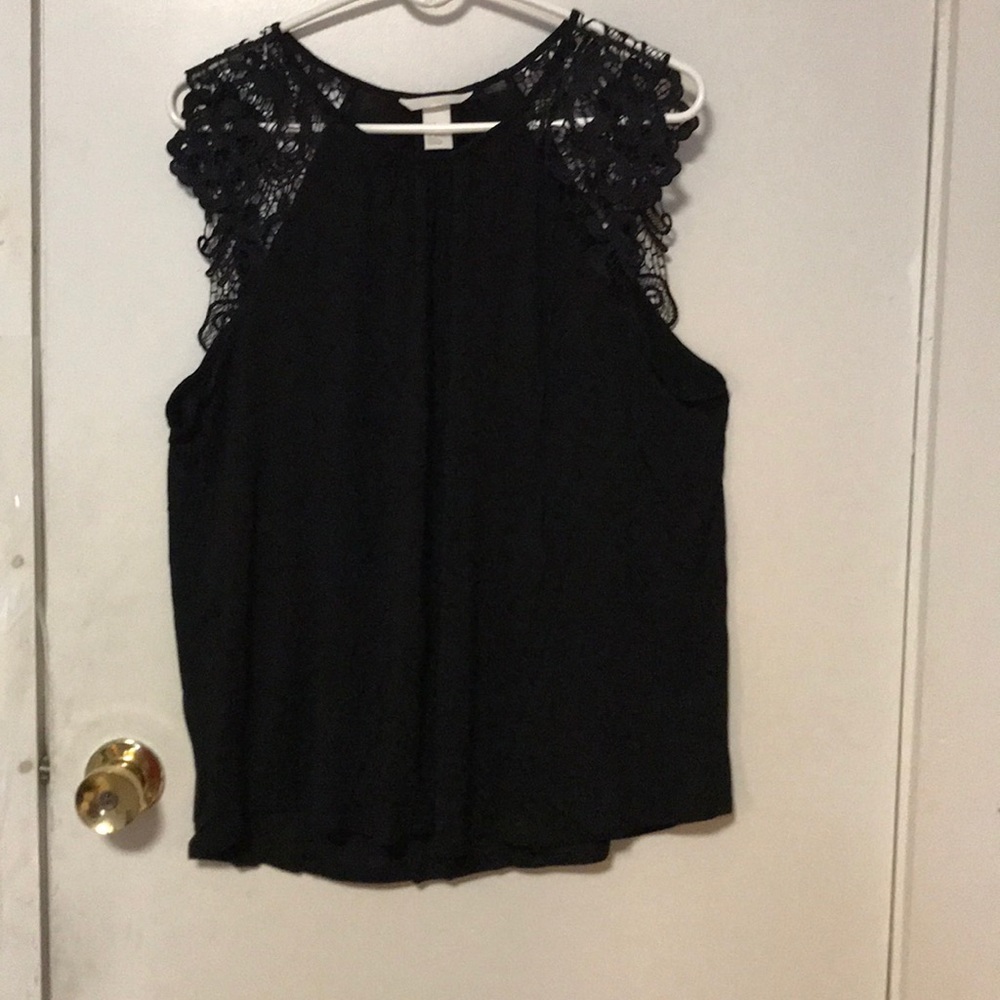 H&M laced shoulder tank, XL